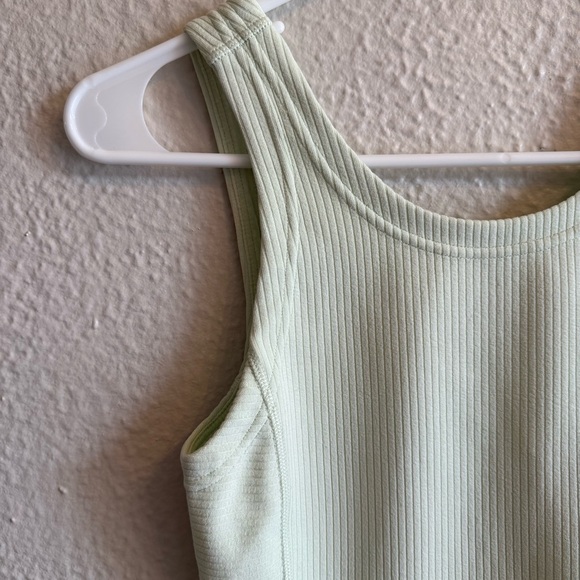 Lululemon Green Ribbed Softstream Cropped Tank - Picture 5 of 10